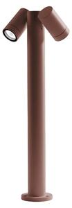 Paletto da Esterno GES1113 Struttura Alluminio Pressofuso Attacco GU10 IP65 Marrone - Gealuce