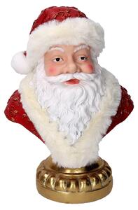 Babbo natale in resina busto rosso cm 39,8x39,8xh39,8