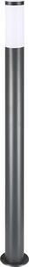 MONZANA® luce da esterno in acciaio inox 100cm IP44 resistente alle intemperie E27 luce da giardino esterna lampada da sentiero lampada da terra, Modello:antracite