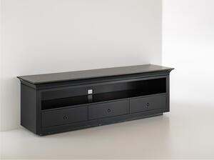 Mobile porta-TV con struttura realizzata in laminato Ecologico spessore Dimensioni 160x62x h50 cm 3 cassetti apribili colore Nero Carbone
