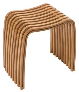 Sgabello realizzato in bamboo laccato e curvato a caldo Ordina Stool Dimensioni 46x31hx 46 cm e struttura e seduta ergonomica