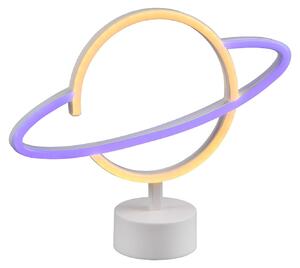 Lampada da Tavolo da Interno a LED in Plastica Bianco