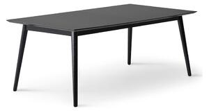 Tavolo da pranzo pieghevole nero con piano nero 100x210 cm Meza - Hammel Furniture
