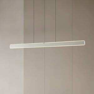 Lucande Lampada LED a sospensione Arvon, colore alluminio, 117 cm, dimmerabile, Arvon Lucande, dimmerabile, Alluminio / Grigio / Zincato, Soggiorno / Sala da pranzo, Metallo, Moderno