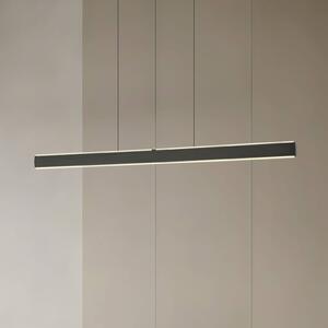 Lucande Lampada LED a sospensione Arvon, nera, 117 cm, dimmerabile, CCT Arvon Lucande, dimmerabile, Nero, Soggiorno / Sala da pranzo, Metallo, Moderno