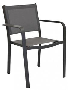 Sedia da Giardino Zante Impilabile 56x60x84 h cm in Textilene Taupe