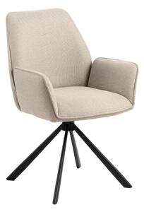 Set di sedie da pranzo beige in imbottito con braccioli 2 pz Glenda – Actona