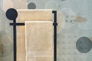 Piantana da bagno porta asciugamani in Acciaio verniciato MOON Dimensioni � 34 x 92 h cm stile contemporaneo colore Nero