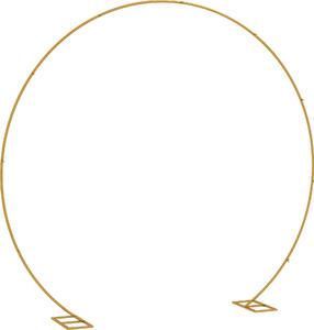 Arco da Giardino 280x60x258 cm per Decorazioni e Piante Rampicanti in Acciaio Oro