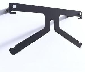 Servomuto, Appendino da parete in acciaio inossidabile FREEDOM 1 dimensioni 11x23x h 45 cm peso 3 kg colore Nero