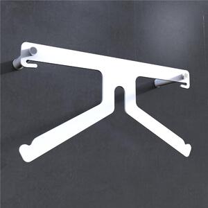 Servomuto, Appendino da parete in acciaio inossidabile FREEDOM 1 dimensioni 11x23x h 45 cm peso 3 kg colore bianco