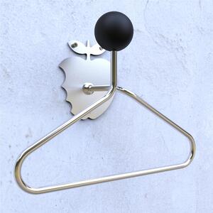 Servomuto, Appendino da parete in acciaio inossidabile YANG GRIP dimensioni 20x35x h 50 cm peso 3,5 kg Pomello: gomma antiscivolo colore cromo