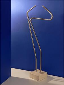 Servomuto tubo di in metallo in metallo Base In Marmo AESTETICA dimensioni 20x45x h 112,5 cm peso 17 kg colore cromo