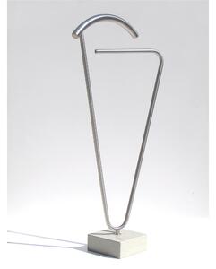 Servomuto tubo di in metallo in metallo Base In Marmo CARESS 2 dimensioni 25x46x h 112,5 cm peso 17 kg colore cromo