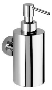 Dispenser Porta sapone Liquido con Pompetta da Appendere TECNA Dimensioni 6,5x10x h 16.5 cm stile contemporaneo a viti Cromato Inox Lucido