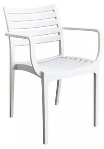Poltrona Eveline 58,5x55,2x84 cm in Polipropilene Bianco