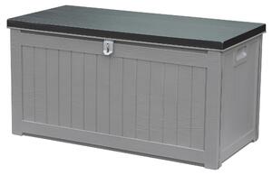 Baule da Esterno 109x52x55 cm in Polipropilene Grigio