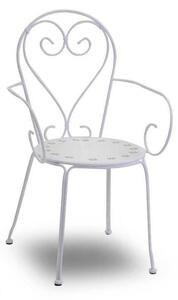 Sedia da Giardino 49x48xh90 cm in Metallo New Old Bianco