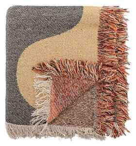 Coperta marrone in cotone riciclato 130x160 cm Arni – Bloomingville