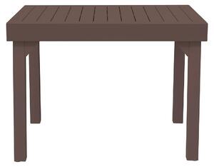 Tavolo Allungabile da Giardino 106/212x75x75 cm Capannori in Alluminio Chocolate
