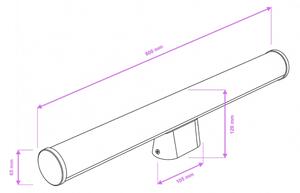 Brilagi - Illuminazione LED per specchi da bagno TUBE LED/15W/230V 3000/4000/6500K IP44 cromato