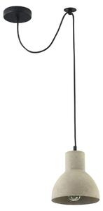 Lampada pendente Loft in Metallo Broni Nero