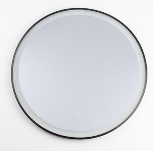 Brilagi - Specchio da bagno LED ASTI LED/19W/230V 60 cm nero IP44 IRC 90 dimmerabile + CCT