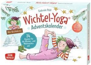 Calendario dell'Avvento di yoga a tema "Wichtel" (folletti). 24 posizioni (asana) per la stagione invernale e il periodo natalizio