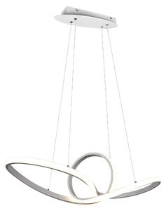 Lampada a Sospensione da Interno a LED in Metallo Bianco Opaco
