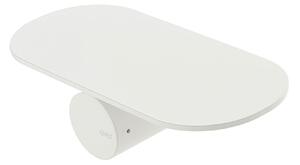 Mensola Portasapone sospeso in Ottone verniciato LINEA DOT Dimensioni 17,5 x14xh 9,2 cm Stile Industriale contemporaneo finitura Bianco Opaco
