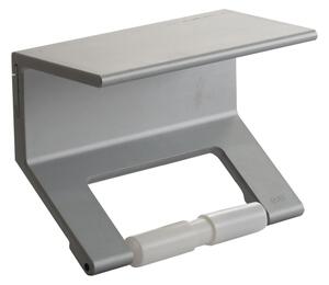 Portarotolo Mensola di carta igienica dimensioni 200 mm Portata 150 kg made in italy finitura grigio porpora opaco