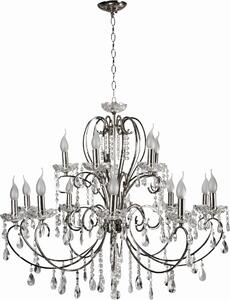 Candellux AURORA lampadario in cristallo 30-97586 cromo