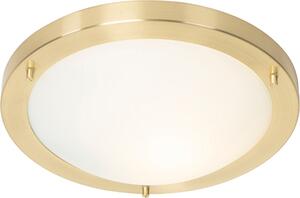 Lampada da soffitto moderna dorata, 31 cm, IP44, Yuma