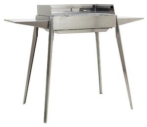 Barbecue a Carbone Carbonella in Acciaio Etna Dimensione 60x40xh 85 cm In acciaio INOX AISI 430 Peso 15,60 kg inox lucido