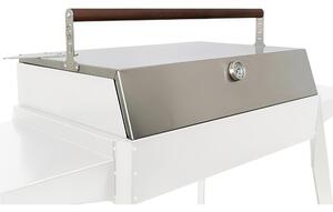 Forno Coperchio per Barbecue a Carbone ETNA e ETNA MAXI a Carbone Dimensione 59x40xh 11 cm ideale x la cottura indiretta n Acciaio Aisi 430