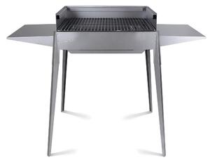 Barbecue a Carbone Carbonella in Ferro Etna F Dimensione 60x40xh 85 cm In FERRO ALLUMINATO Peso 14,60 kg cromo