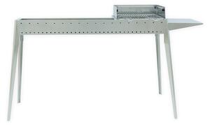 Barbecue a Carbone Carbonella in Acciaio MIAMI GRILL 800-400 Dimensione 120x30xh 83 cm In acciaio INOX AISI 430 Peso13 kg inox lucido