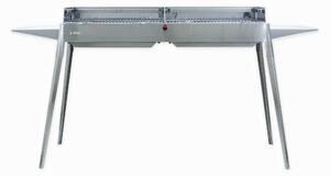 Barbecue a Carbone Carbonella in Acciaio Etna MAXI Dimensione 20x40xh 85 cm In acciaio INOX AISI 430 Peso 24,80 kg inox lucido