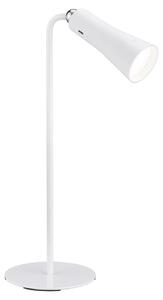 Lampada da Tavolo USB da Interno a LED SMD in Metallo Bianco Opaco