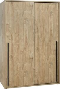 Armadio 2 porte scorrevoli MEGEVE – L150 cm – Quercia dorata – Stile scandinavo robusto