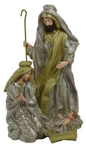 Natività in Resina bianco oro cm 24,5x19,5xh39,5