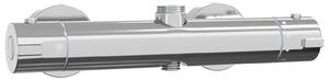 VidaXL Miscelatore doccia termostatico in acciaio inossidabile, 201 x 27 x 8 x 6 cm