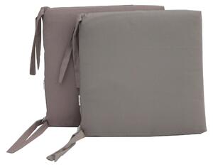 Set 2 Cuscini per Sedia da Giardino 45x45x5 cm in Poliacrilico Allegro Taupe