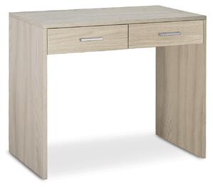 Scrivania da Ufficio 2 Cassetti 91x76x55 cm Olmo Chiaro