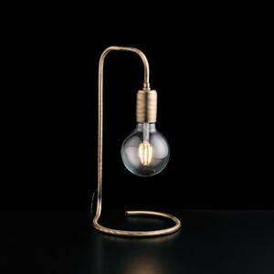 Lumetto in Ferro Bronzato Spazzolato Polish H34 - �17 cm, Colore Bronzato, Illuminazione 1xE27 - 55 Watt Max