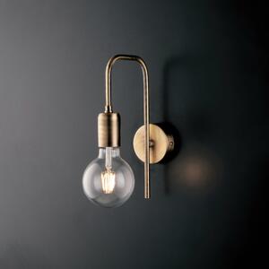 Applique Polish in Ferro Bronzato Spazzolato 1 Luce, H31xL8xP19 cm, Bronzato, Illuminazione 1xE27 - 55 Watt Max