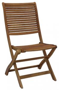 Sedia da Giardino Riviera Senza Braccioli 50x64x94 h cm in Legno Marrone