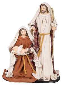 Natività Giuseppe Maria e Gesù Bambino H40 cm in Resina