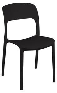 Sedia Impilabile 47x52xh83 cm in Polipropilene Risto Antracite