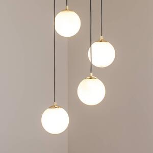 Lampada a sospensione in vetro Glassy Euluna, dimmerabile, Nero, Soggiorno / Sala da pranzo, Vetro, Moderno, Lampada a sospensione